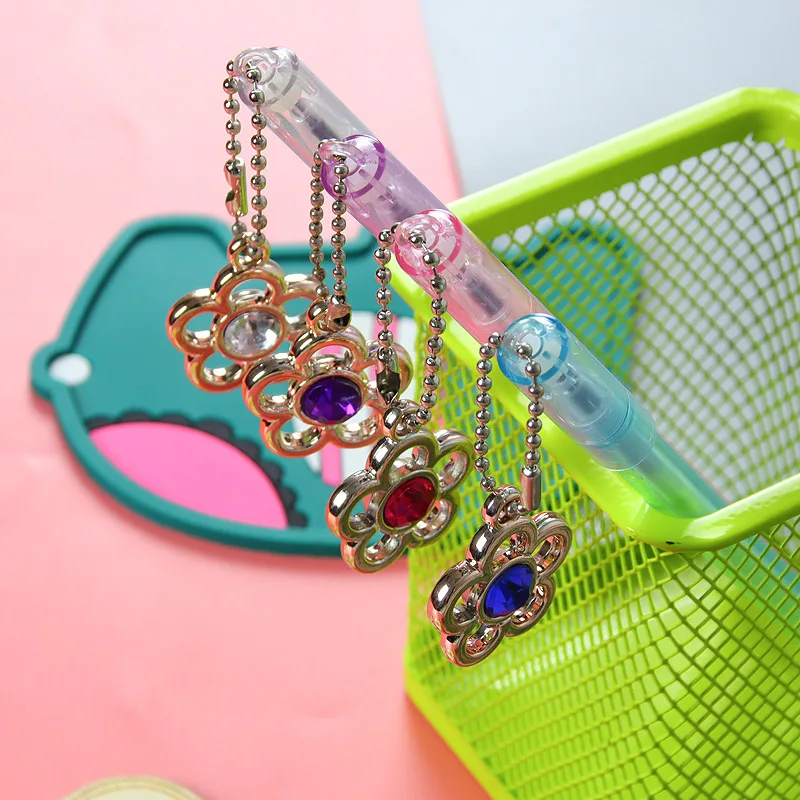 50PCS Creative Plum Blossom Gem Pendant Rollerball pen Girl Heart Pendant Cute Stationery Student Writing Water Pen
50PCS Creative Plum Blossom Gem Pendant Rollerball pen Girl Heart Pendant Cute Stationery Student Writing Water Pen