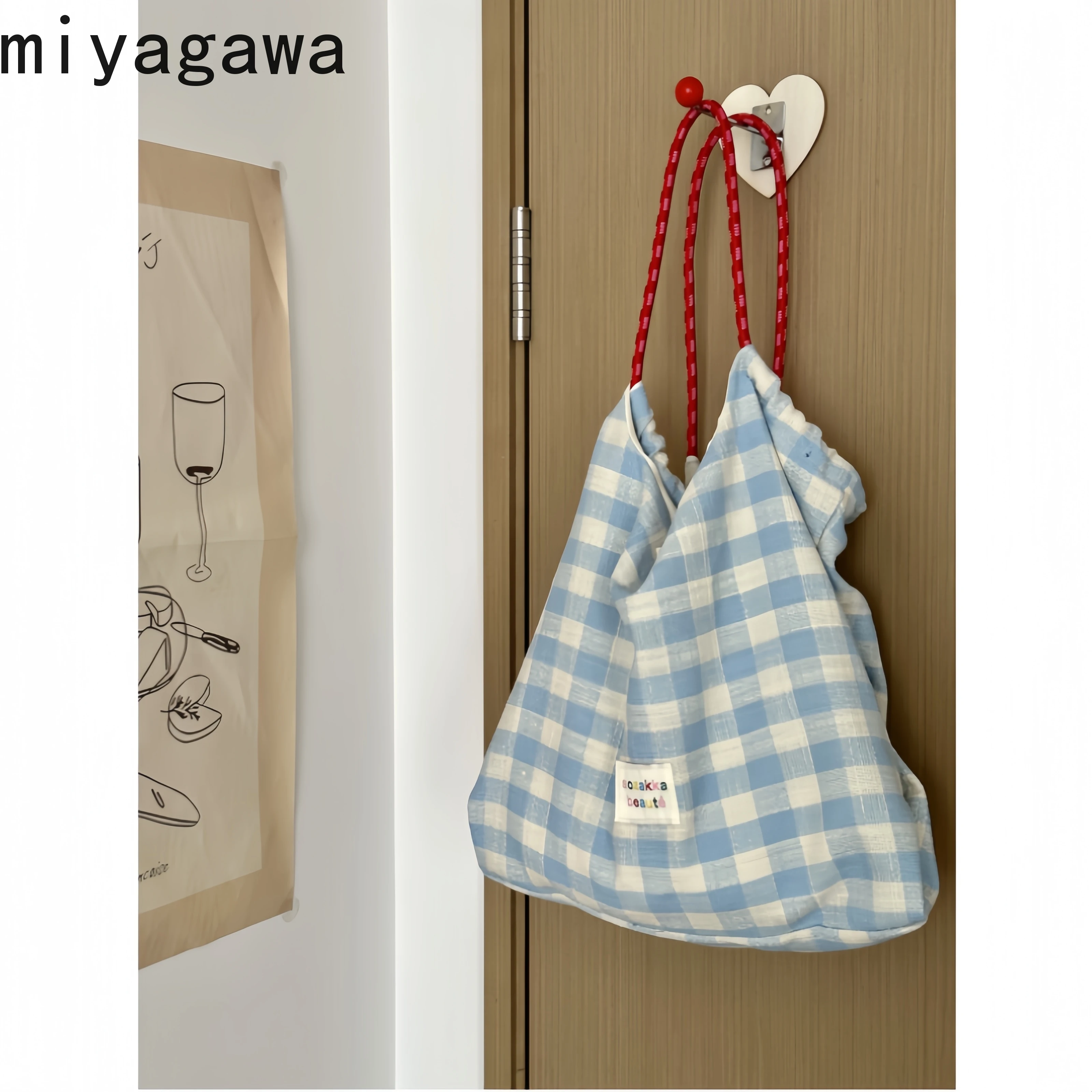 Miyagawa Women 2024 New Versatile Casual Canvas Bag for Students Cute One Shoulder Handheld Tote Bags
Miyagawa Women 2024 New Versatile Casual Canvas Bag for Students Cute One Shoulder Handheld Tote Bags