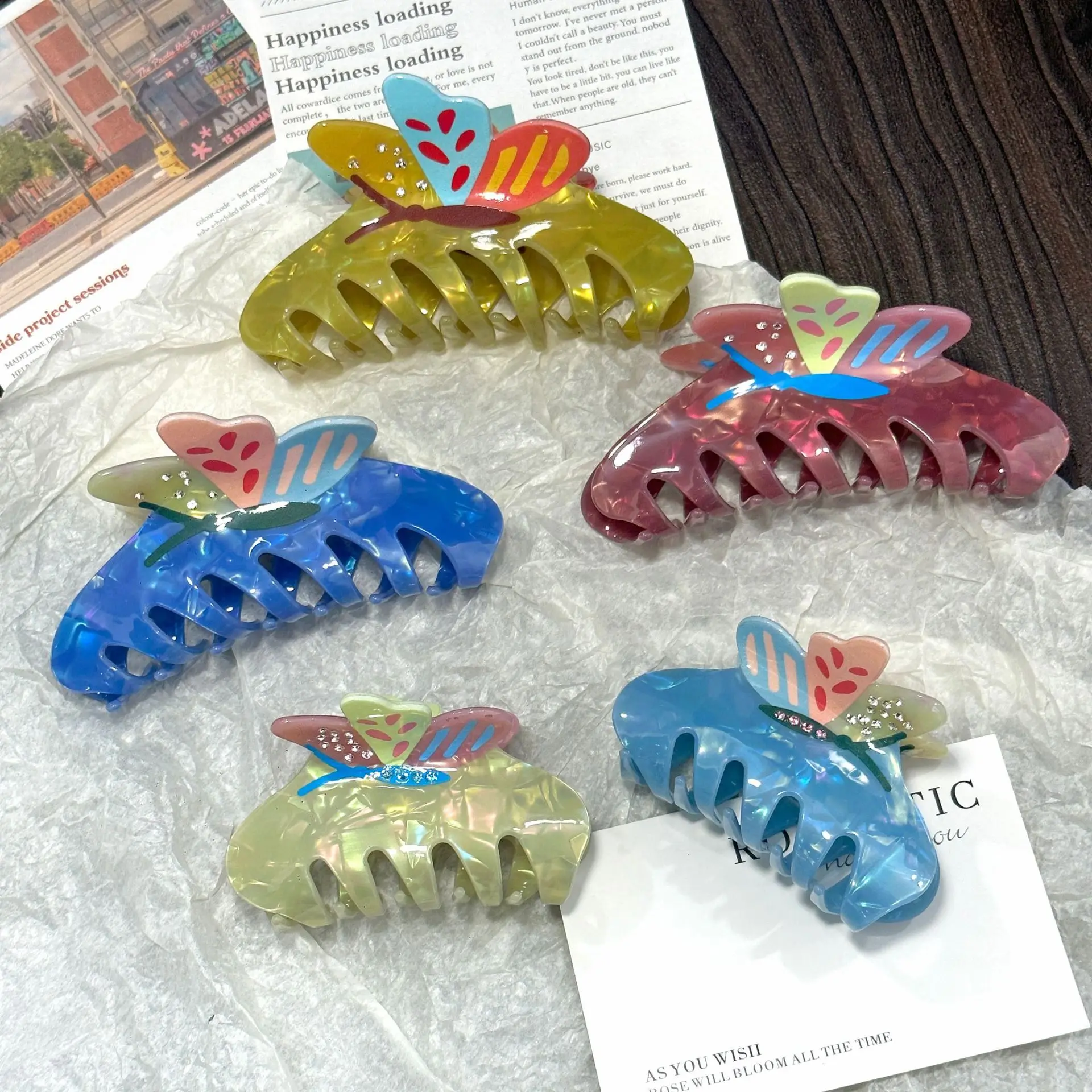 Refreshing World Hair Claw Colorful Butterfly Classic Style Acrylic Hair Claw Clips Hair Accessories for Women Girls
Refreshing World Hair Claw Colorful Butterfly Classic Style Acrylic Hair Claw Clips Hair Accessories for Women Girls