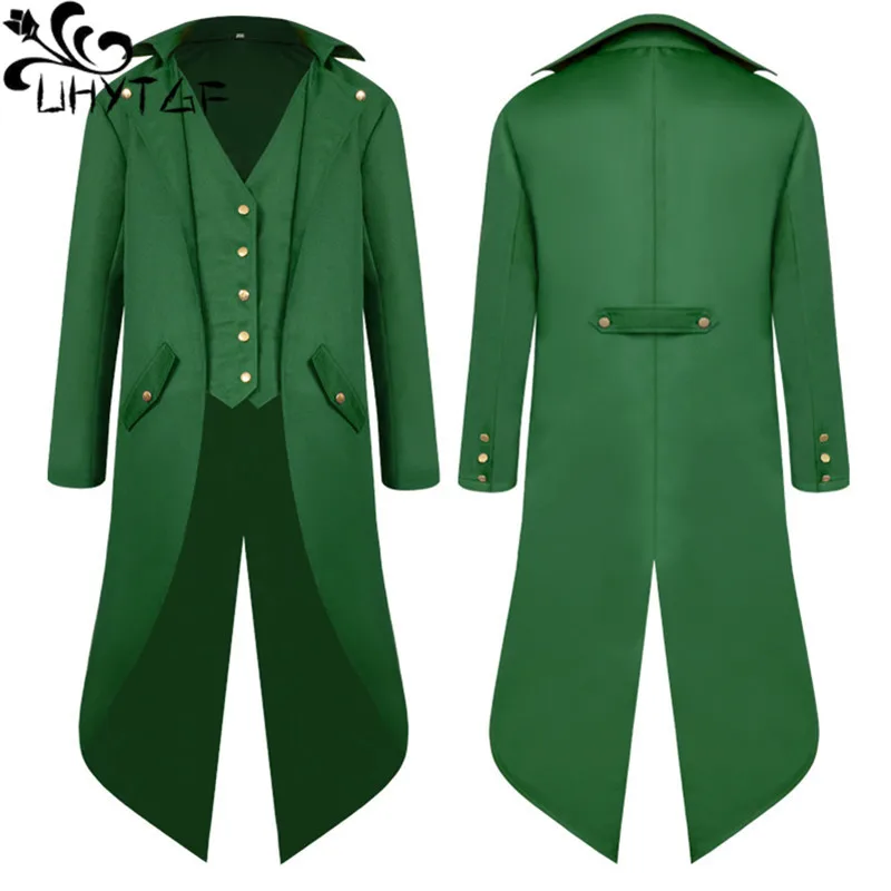 Adult Man Punk Vintage Prince Cosplay Costume Tuxedo Fashion Long Trench Coat Male Gothic Halloween Party Uniform Jacket 591
Adult Man Punk Vintage Prince Cosplay Costume Tuxedo Fashion Long Trench Coat Male Gothic Halloween Party Uniform Jacket 591