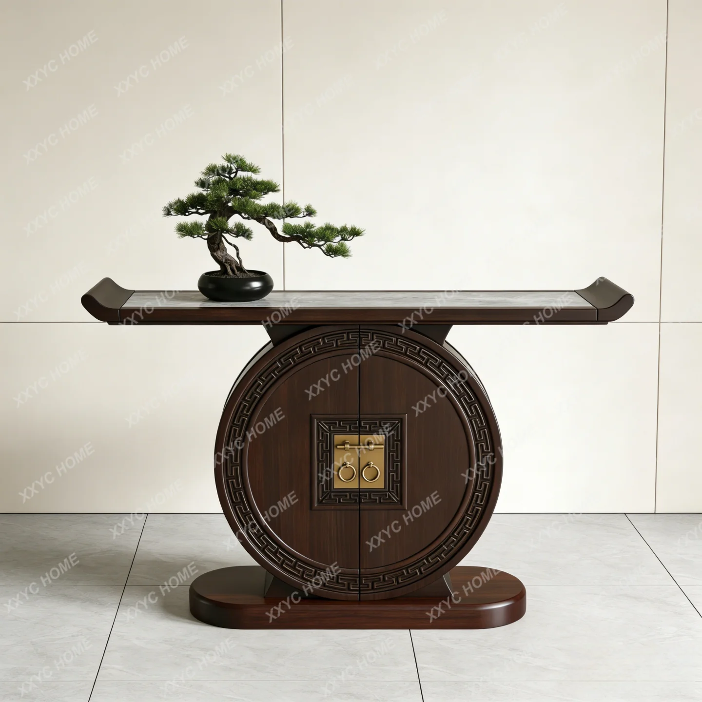 New chinoiserie black gold wood altar table, living room entrance end view table, wall table
New chinoiserie black gold wood altar table, living room entrance end view table, wall table