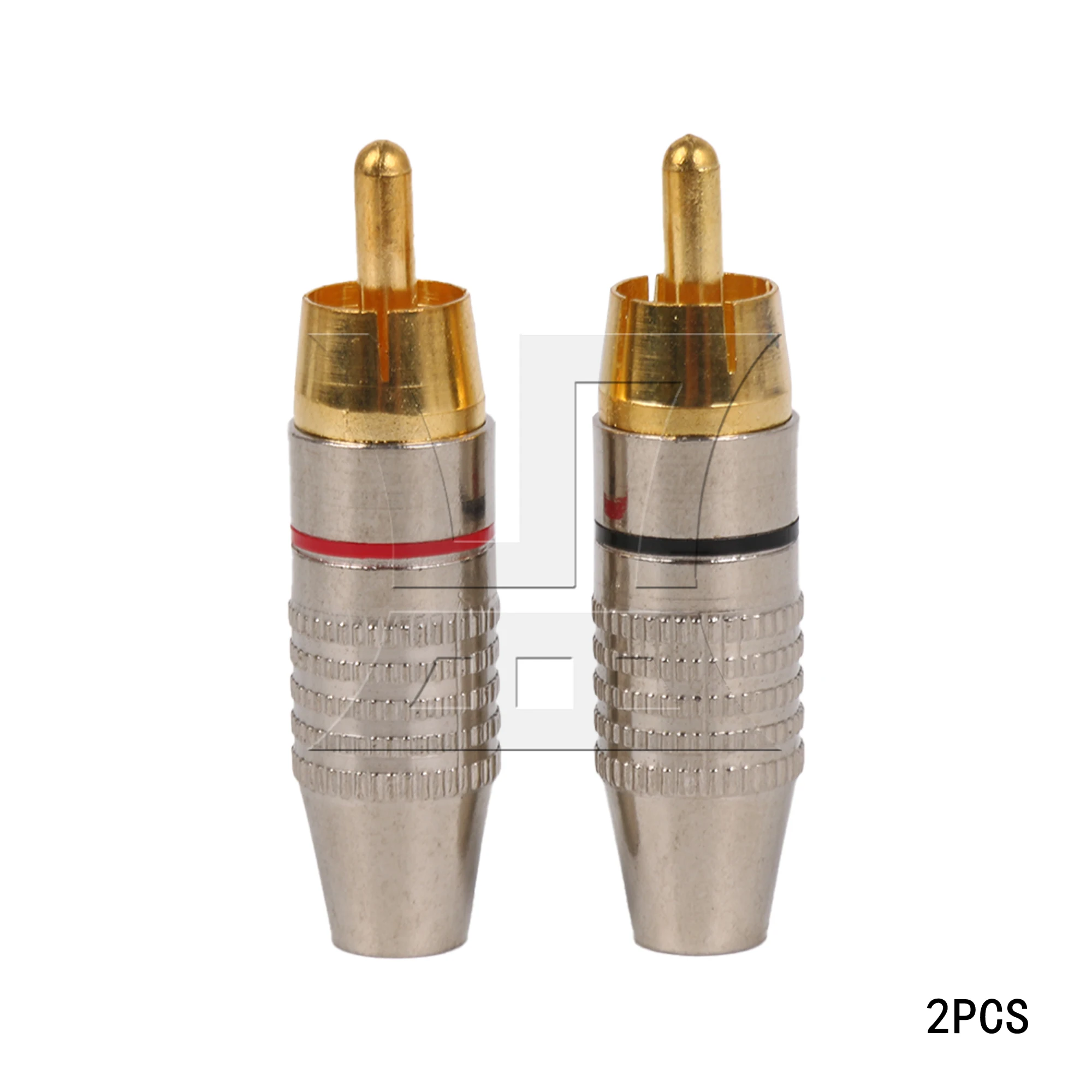 Yibuy 2pcs Male Plug for Video and Audio System