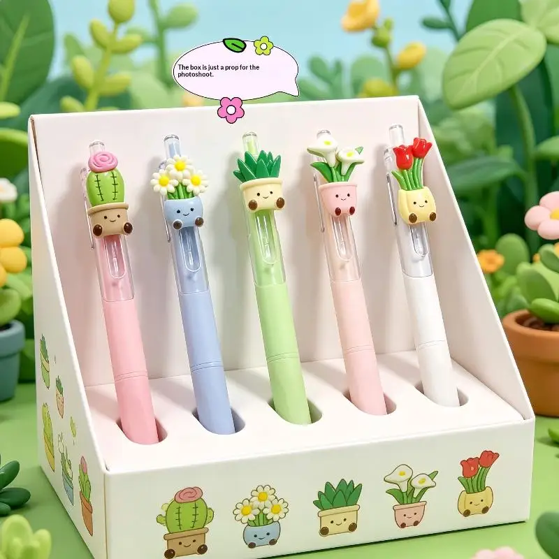 5Pcs Floral Quick-Dry Pen Plant Cute Themed Retractable Ballpoint Pens Office Writing Supplies For School Classroom Rewards Gift
5Pcs Floral Quick-Dry Pen Plant Cute Themed Retractable Ballpoint Pens Office Writing Supplies For School Classroom Rewards Gift