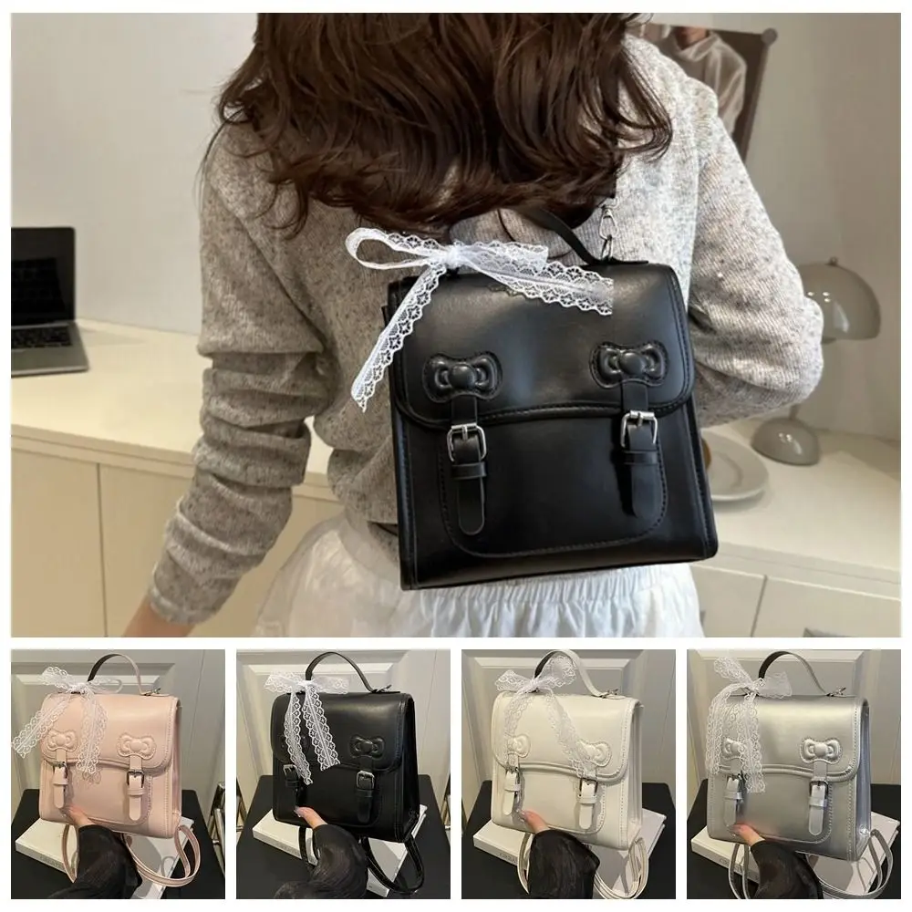 Creative Square Bow Backpack Solid Color Korean Style PU Backpack Shoulders Bag Crossbody Bag Student School Bag Students
Creative Square Bow Backpack Solid Color Korean Style PU Backpack Shoulders Bag Crossbody Bag Student School Bag Students