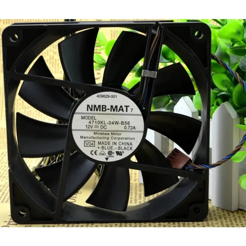 New Cooler Fan for NMB 4710KL-04W-B56 12V 0.72A 4-wire PWM Temperature Control Cooling Fan 12CM 12025 120*120*25mm
New Cooler Fan for NMB 4710KL-04W-B56 12V 0.72A 4-wire PWM Temperature Control Cooling Fan 12CM 12025 120*120*25mm