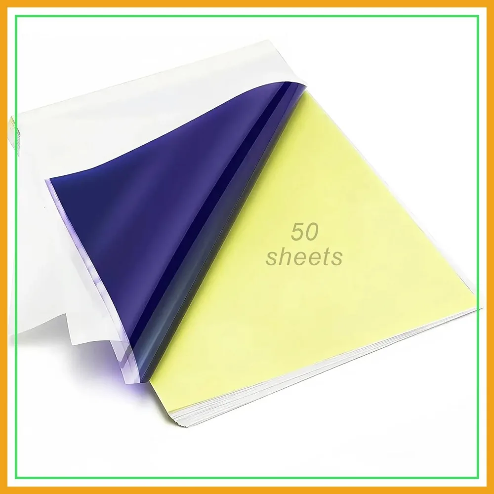 50 Sheets A4 Thermal Tattoo Stencil Paper, 8.27"x12", 4-Layer Transfer for Crisp Outlines
50 Sheets A4 Thermal Tattoo Stencil Paper, 8.27"x12", 4-Layer Transfer for Crisp Outlines