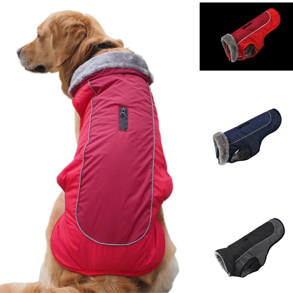 Fur Collar Dog Clothes Pet Clothes Autumn and Winter Reflective Waterproof Dog Cotton Clothes New Pet Supplies
Fur Collar Dog Clothes Pet Clothes Autumn and Winter Reflective Waterproof Dog Cotton Clothes New Pet Supplies