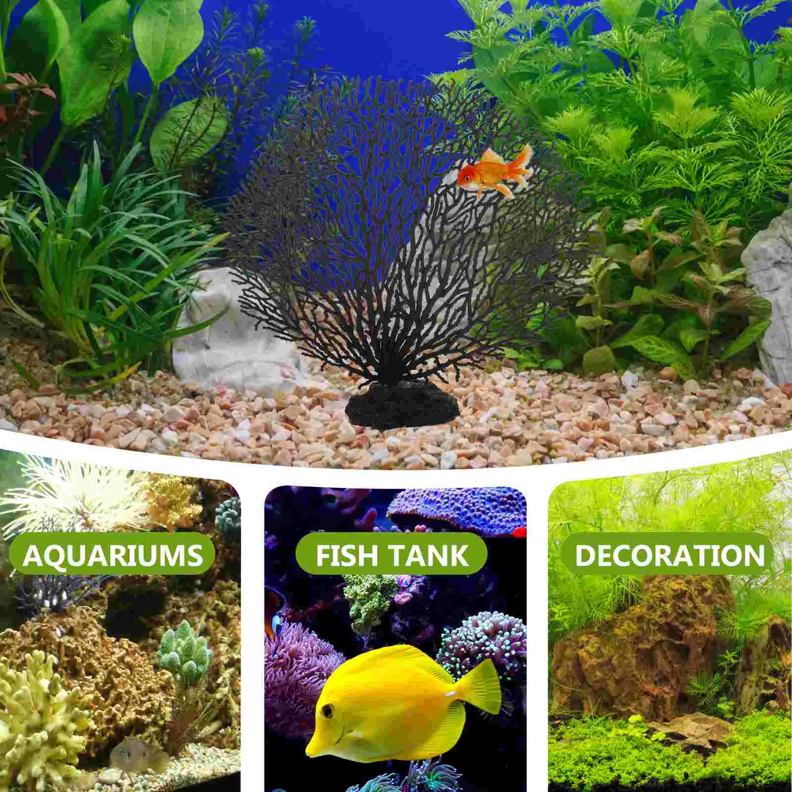 Fish Tank Plants Simulated Coral Wall Landscape for Desktop Decorative Artificial Black DIY
Fish Tank Plants Simulated Coral Wall Landscape for Desktop Decorative Artificial Black DIY
