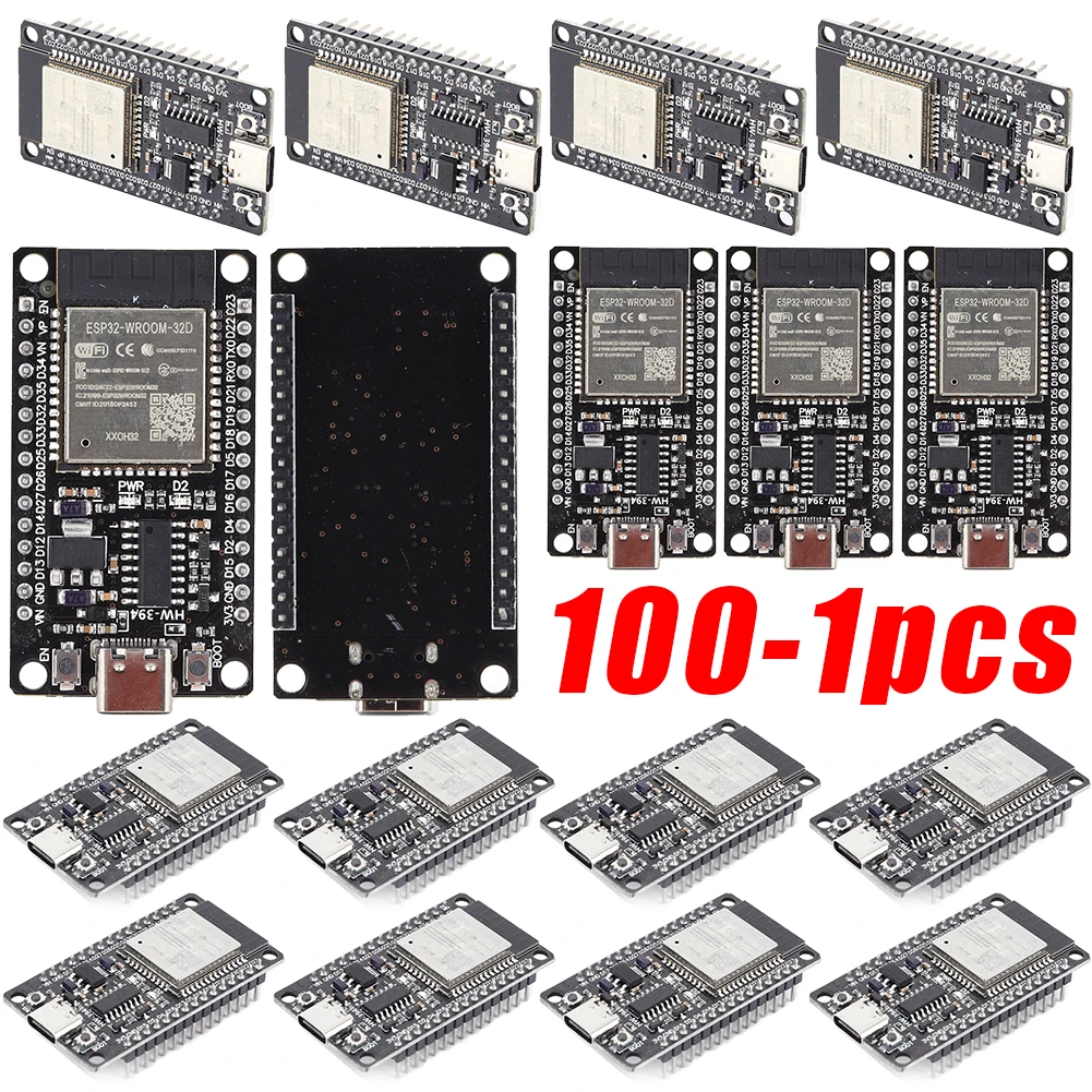 Беспроводной модуль WiFi+Bluetooth-совместимый с ESP32-32D, плата для разработки с ультранизким энергопотреблением для умного дома
Беспроводной модуль WiFi+Bluetooth-совместимый с ESP32-32D, плата для разработки с ультранизким энергопотреблением для умного дома