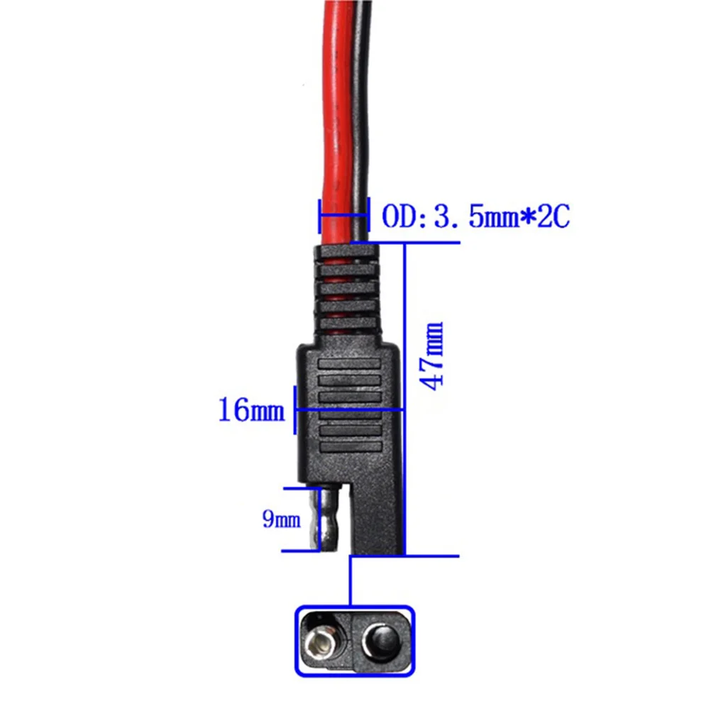 1 to 2 Sae Disconnect Cable Power Plug Extension Wire Adapter Pure Copper Low Loss High Current Automotive
1 to 2 Sae Disconnect Cable Power Plug Extension Wire Adapter Pure Copper Low Loss High Current Automotive