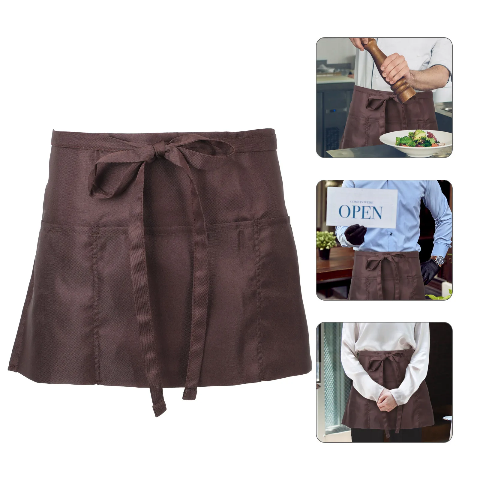 1pcs Kitchen Short Adjustable Waist For Women Men With Pocket Half Apron Chef Server Bistro Gardening Baking Apron 
1pcs Kitchen Short Adjustable Waist For Women Men With Pocket Half Apron Chef Server Bistro Gardening Baking Apron
