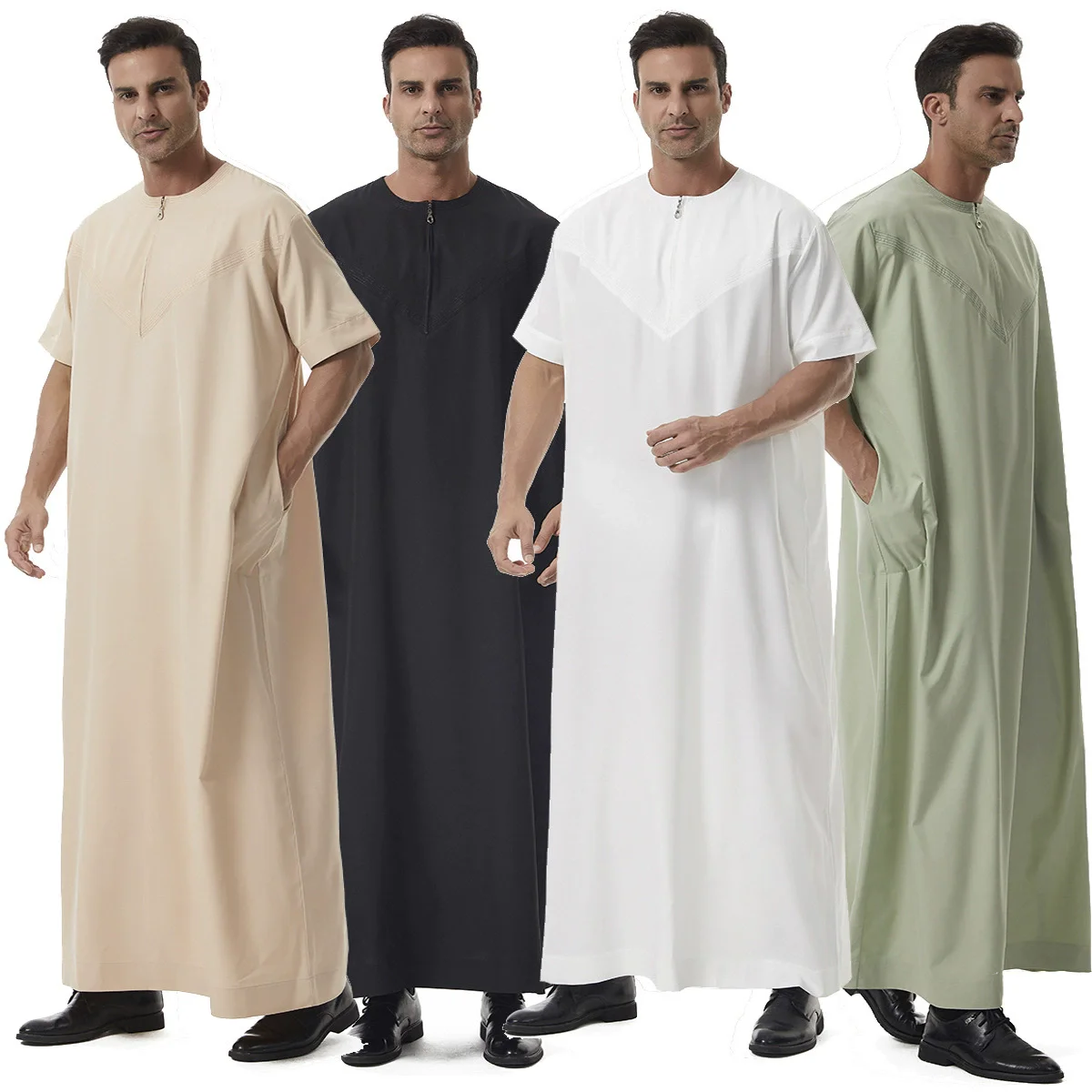 Long Sleeve Aman Abaya 1Piece Jubba Thobe For Men Kaftan Pakistan Muslim Saudi Arabia Djellaba Islam Clothing Prayer Robe Afghan
Long Sleeve Aman Abaya 1Piece Jubba Thobe For Men Kaftan Pakistan Muslim Saudi Arabia Djellaba Islam Clothing Prayer Robe Afghan