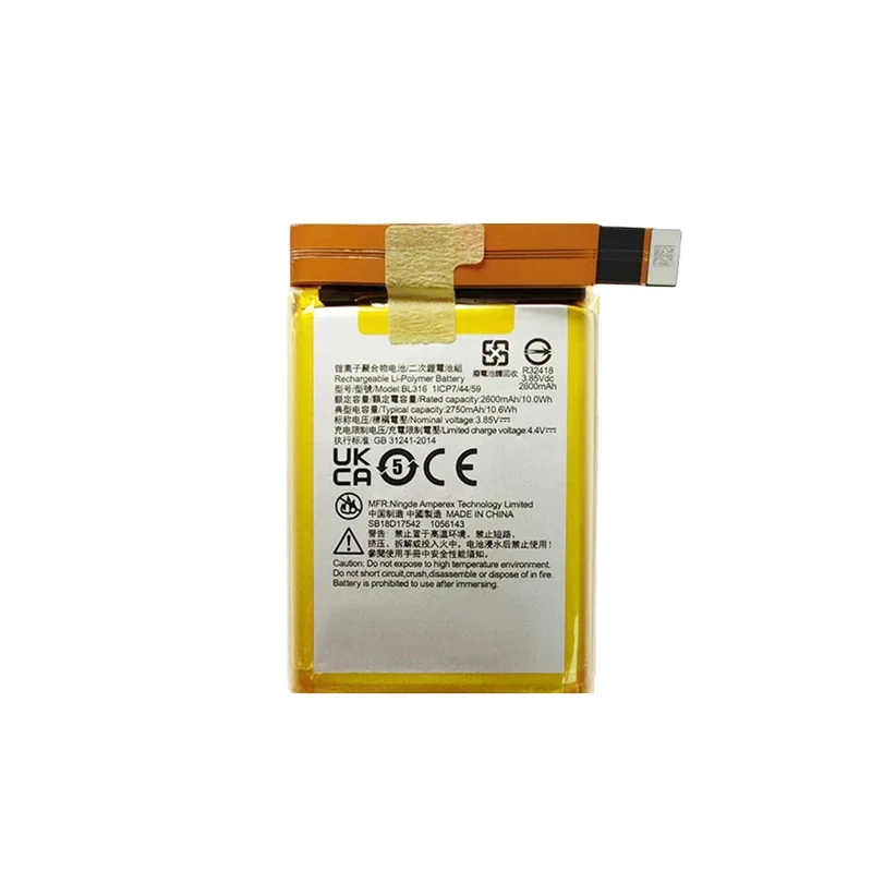 Аккумулятор для мобильного телефона высотой 2750 мАч для Lenovo Saver 2PRO L70081-BL316, замена для интенсивных игровых сеансов
Аккумулятор для мобильного телефона высотой 2750 мАч для Lenovo Saver 2PRO L70081-BL316, замена для интенсивных игровых сеансов