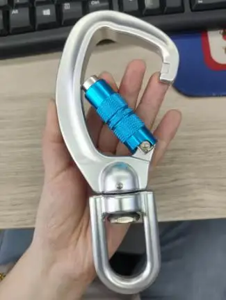 Universal rotating safety hook for mountain climbing, high-altitude operation hook
Universal rotating safety hook for mountain climbing, high-altitude operation hook