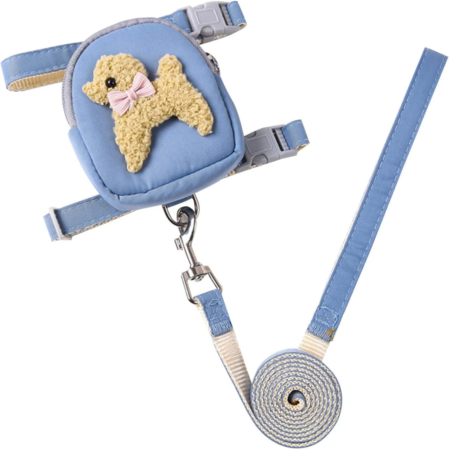 Dog Vest Harness Leash Pet Harness & Leash Adjustable Chest Collar Puppy Outdoor Walking Leash with Cute Snack-Bag Dog Harness
Dog Vest Harness Leash Pet Harness & Leash Adjustable Chest Collar Puppy Outdoor Walking Leash with Cute Snack-Bag Dog Harness