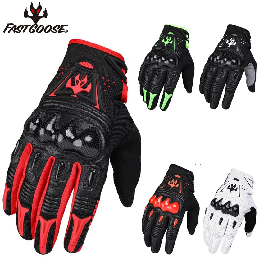FASTGOOSE Motorcycle Gloves Carbon Touch Screen Motorbike Racing Riding Bike Protective Leather Moto Motocross Breathable Gloves
FASTGOOSE Motorcycle Gloves Carbon Touch Screen Motorbike Racing Riding Bike Protective Leather Moto Motocross Breathable Gloves