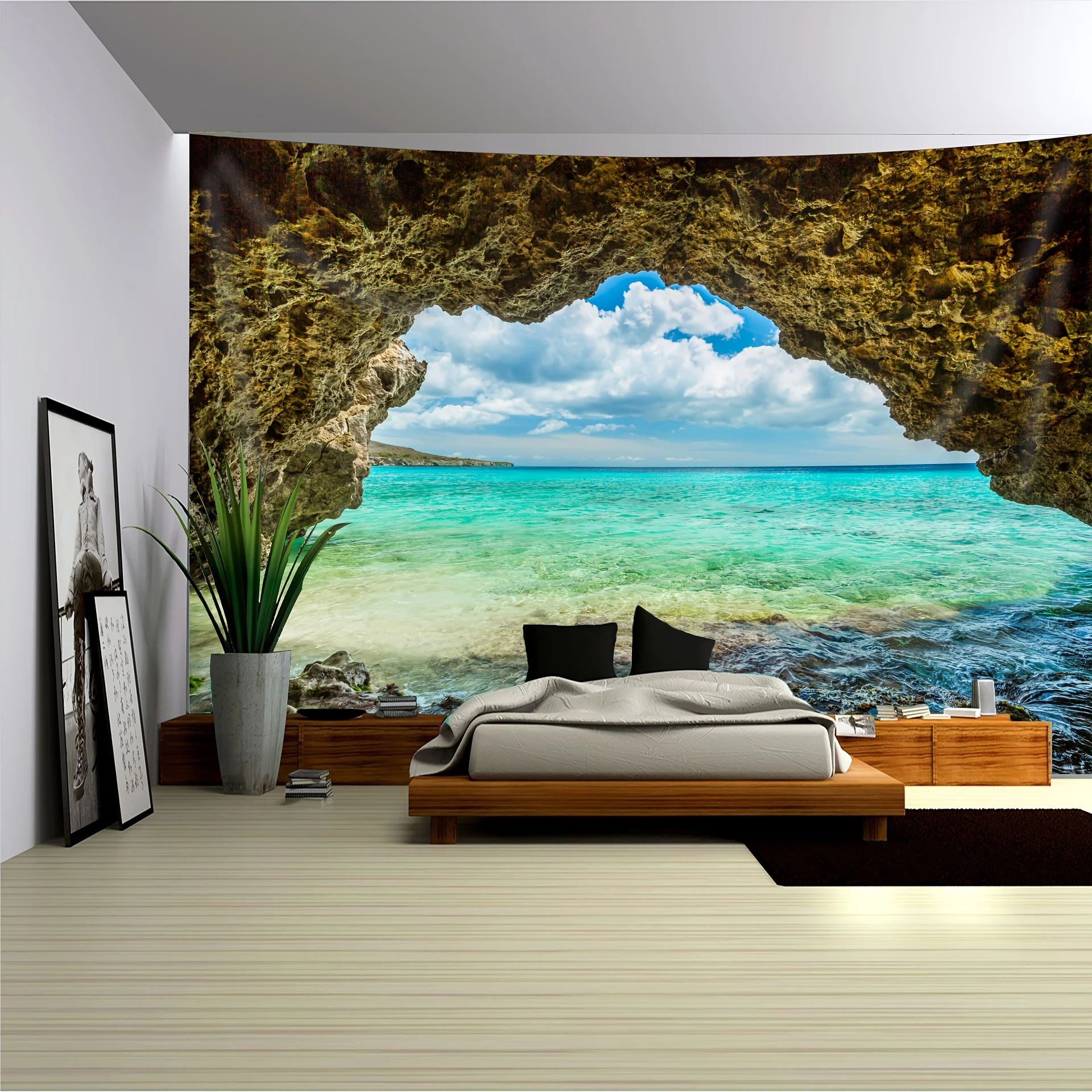 1pc Hanging Cloth - Seaside Cave View for Home Decoration, Perfect for Living Room or Bedroom Wall Art, Bringing
1pc Hanging Cloth - Seaside Cave View for Home Decoration, Perfect for Living Room or Bedroom Wall Art, Bringing