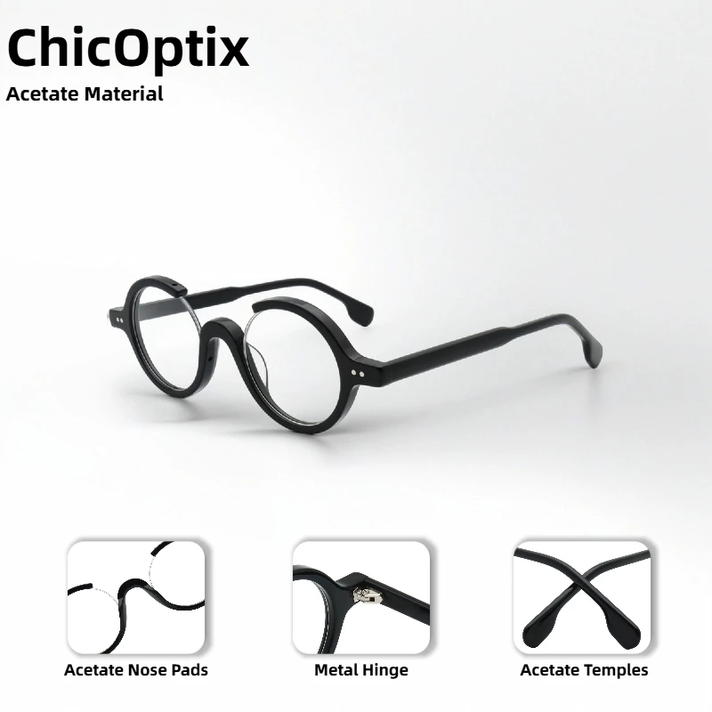 Retro Classic Semi-Rimless Artistic Oval Men's Optical Glasses, Fashionable Women's Acetate Fiber Frame Decorative Glasses
Retro Classic Semi-Rimless Artistic Oval Men's Optical Glasses, Fashionable Women's Acetate Fiber Frame Decorative Glasses