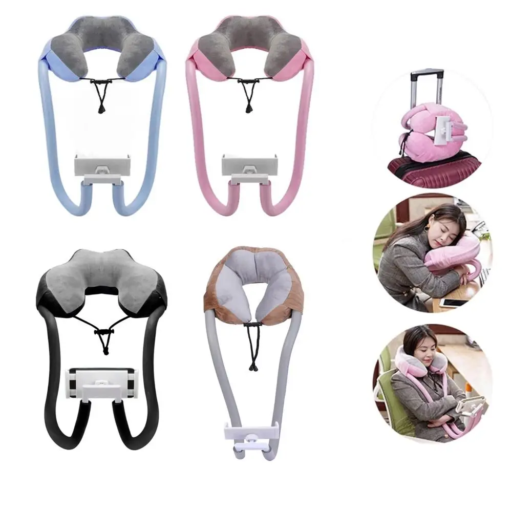 Portable U-shaped Pillow Comfortable Phone Bracket Mobile Phone Holder Good Breathability Soft Touch Neck Support Pillow Office
Portable U-shaped Pillow Comfortable Phone Bracket Mobile Phone Holder Good Breathability Soft Touch Neck Support Pillow Office