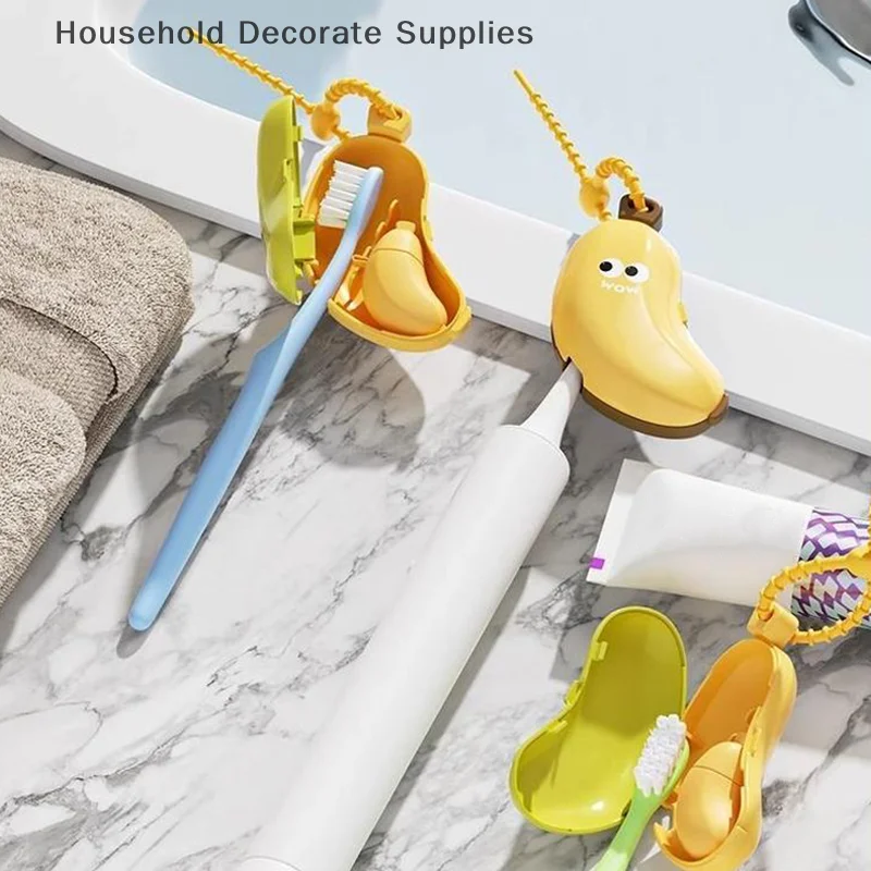 Защитный чехол для головки зубной щетки типа «банан» с отделением для зубной пасты, зажим для пыли, портативный дорожный ящик для хранения
Защитный чехол для головки зубной щетки типа «банан» с отделением для зубной пасты, зажим для пыли, портативный дорожный ящик для хранения