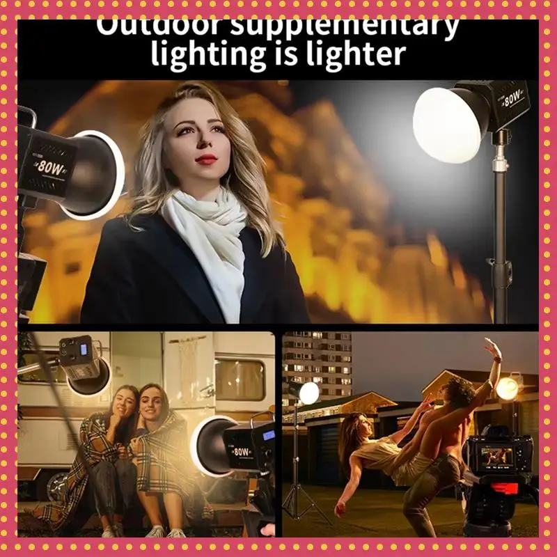 B74A 80W COB Camera Light Handheld Kit 2500-6500K Video Dimmable Photographic LED Light For Photo Studio Film Livstreaming EU PL
B74A 80W COB Camera Light Handheld Kit 2500-6500K Video Dimmable Photographic LED Light For Photo Studio Film Livstreaming EU PL