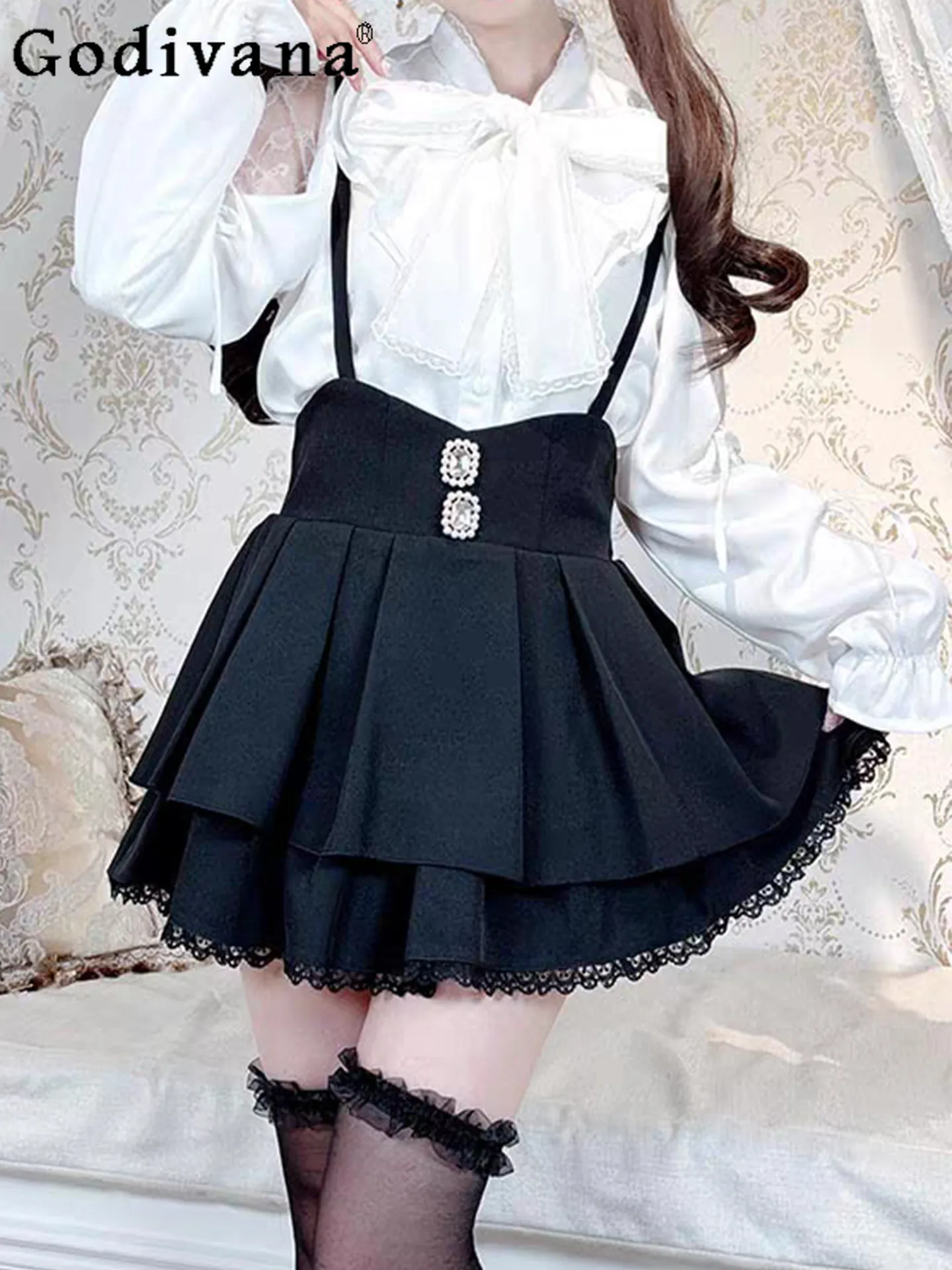 Японская милая девичья кружевная двухслойная юбка-кейк 2026 года, новая модель в студенческом стиле, с завышенной талией, универсальная, на бретельках, А-образная юбка
Японская милая девичья кружевная двухслойная юбка-кейк 2026 года, новая модель в студенческом стиле, с завышенной талией, универсальная, на бретельках, А-образная юбка