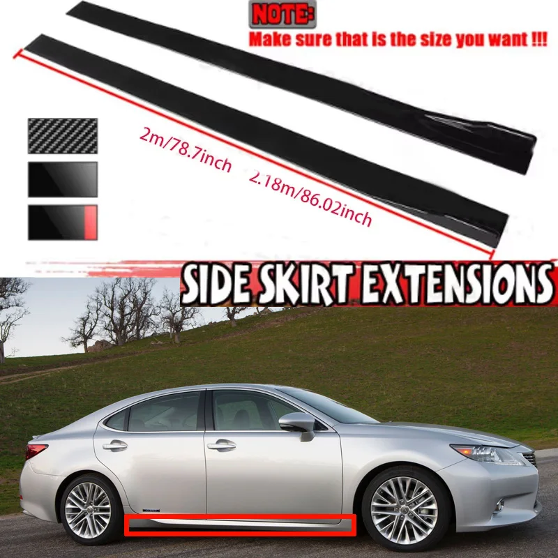 Для Lexus ES 2M автомобильная боковая юбка, удлинительная пластина, разделитель губ, бампер 2,18 м, гоночный боковой спойлер
Для Lexus ES 2M автомобильная боковая юбка, удлинительная пластина, разделитель губ, бампер 2,18 м, гоночный боковой спойлер
