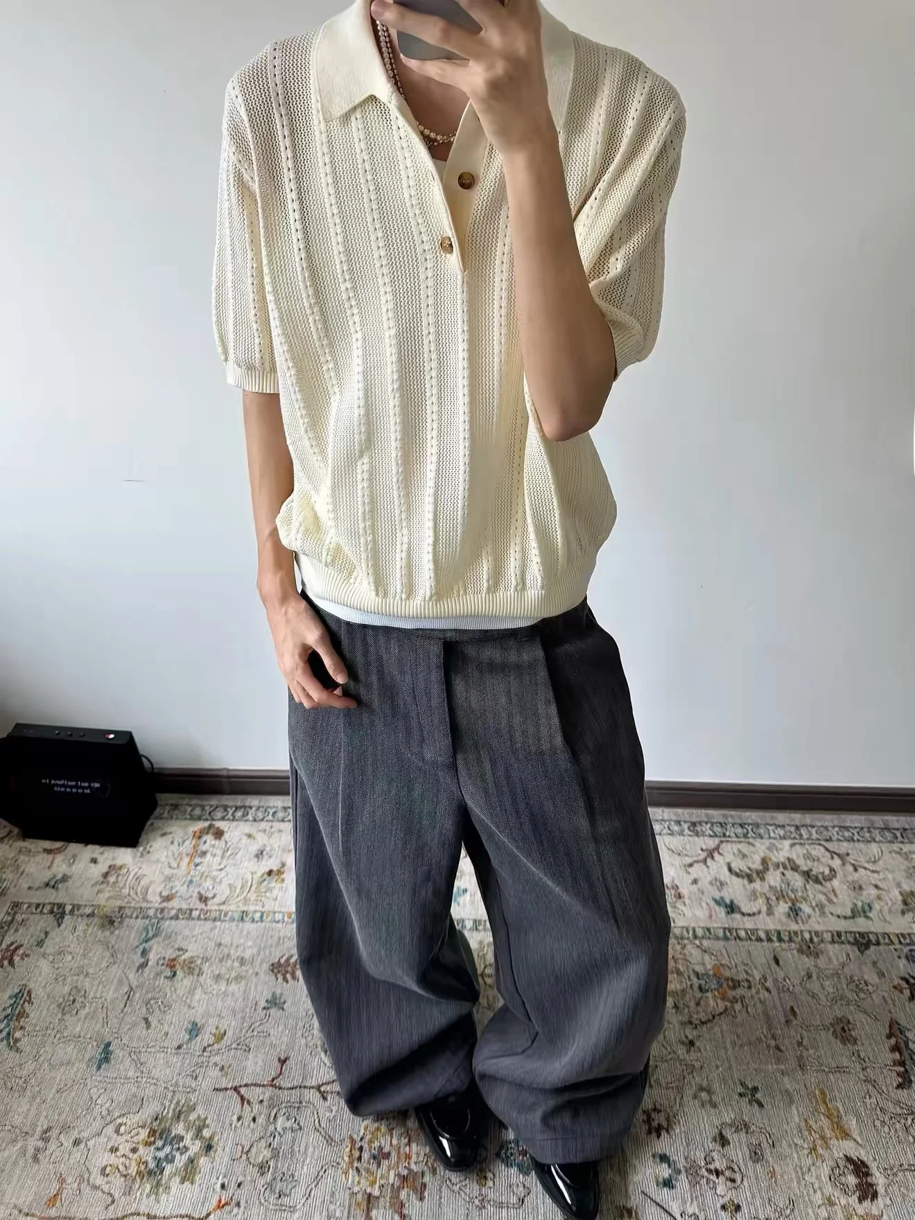 Retro Knitted Short Sleeve T-Shirt Unisex Summer Breathable Casual Loose Half Sleeve Shirt Female Style Comfortable Skin...
Retro Knitted Short Sleeve T-Shirt Unisex Summer Breathable Casual Loose Half Sleeve Shirt Female Style Comfortable Skin...