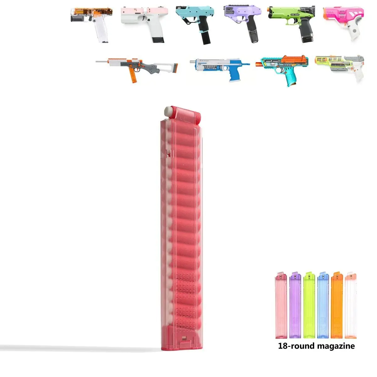 40MAX 18-Round Slim-Angled Short Dart Magazine Universal Fit
40MAX 18-Round Slim-Angled Short Dart Magazine Universal Fit