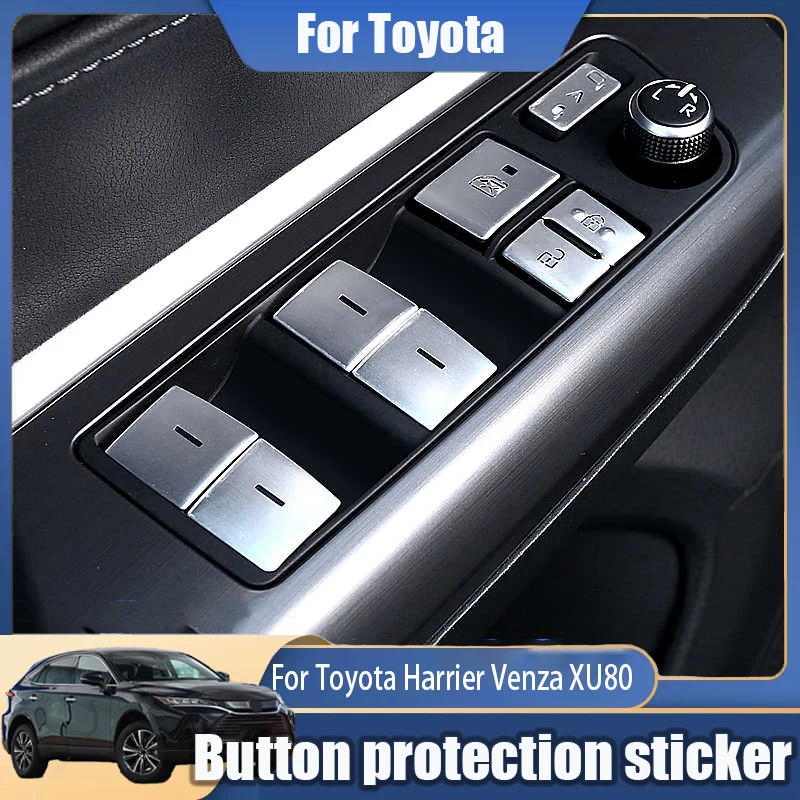 Для Toyota Harrier Venza XU80 2021 2022 2024, дверной подлокотник, оконная подъемная панель, защитная кнопка, наклейка, декоративная рамка
Для Toyota Harrier Venza XU80 2021 2022 2024, дверной подлокотник, оконная подъемная панель, защитная кнопка, наклейка, декоративная рамка