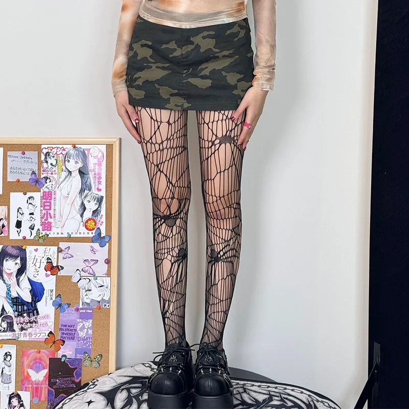 Halloween Hot Women Sexy Gothic Fishnet Tights Skull Spider Hollow Pattern Mesh Net Stockings Black Bottom Pantyhose
Halloween Hot Women Sexy Gothic Fishnet Tights Skull Spider Hollow Pattern Mesh Net Stockings Black Bottom Pantyhose
