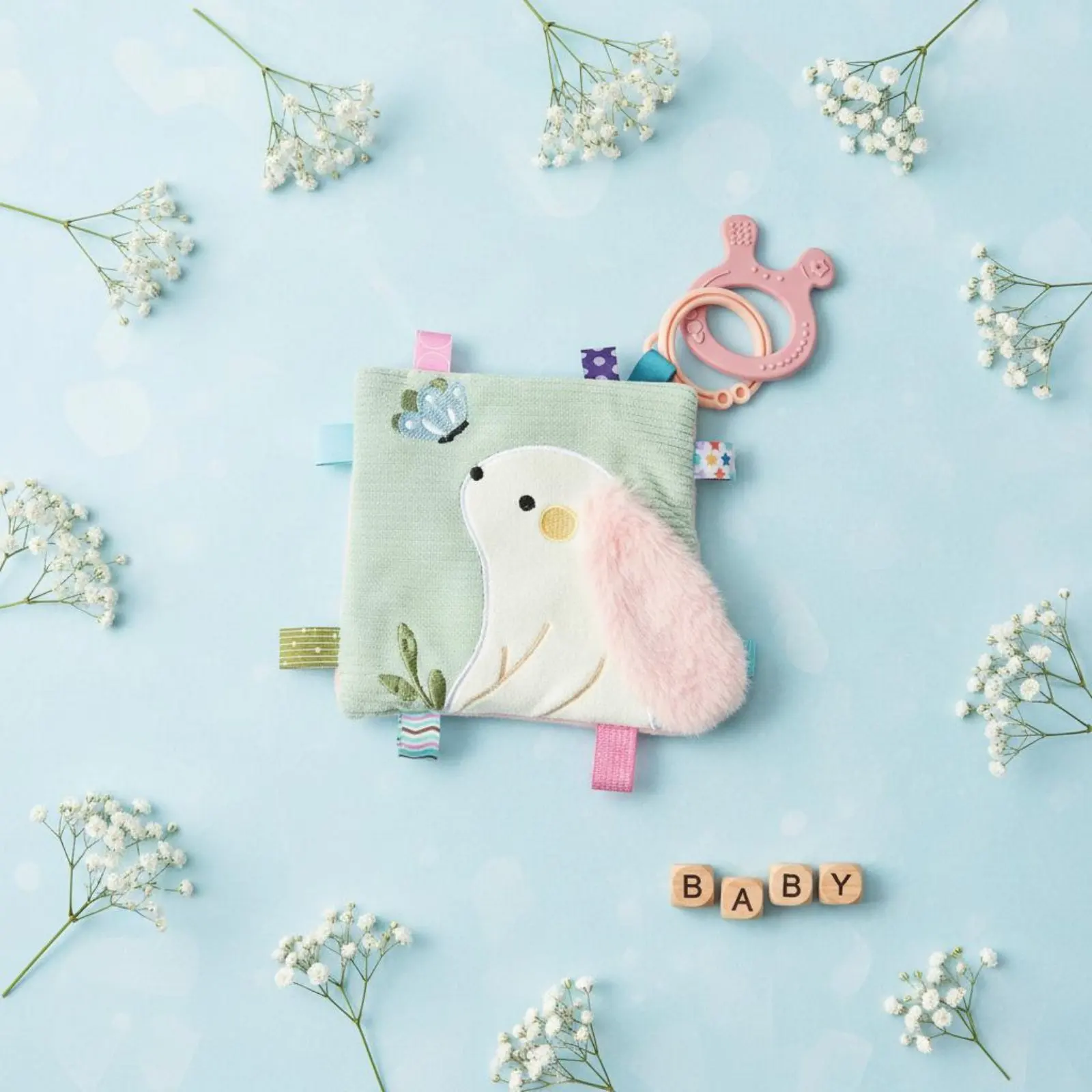 Rabbit Security Blanket Ultra-Soft Rabbit Lovey Sensory Tab Blanket Multi-Texture Stuffed Creature Blankie Easy to Hold
Rabbit Security Blanket Ultra-Soft Rabbit Lovey Sensory Tab Blanket Multi-Texture Stuffed Creature Blankie Easy to Hold
