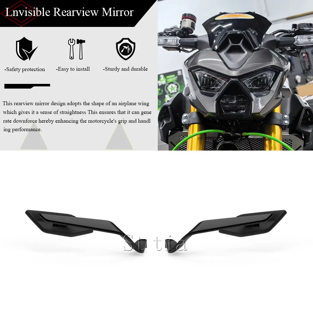 Motorcycle Side View Mirror For Kawasaki Z650 Z 650 Z900 Z 900 SE 2017-2025 Rearview Mirrors Adjustable Wind Wing Mirrors Kits
Motorcycle Side View Mirror For Kawasaki Z650 Z 650 Z900 Z 900 SE 2017-2025 Rearview Mirrors Adjustable Wind Wing Mirrors Kits