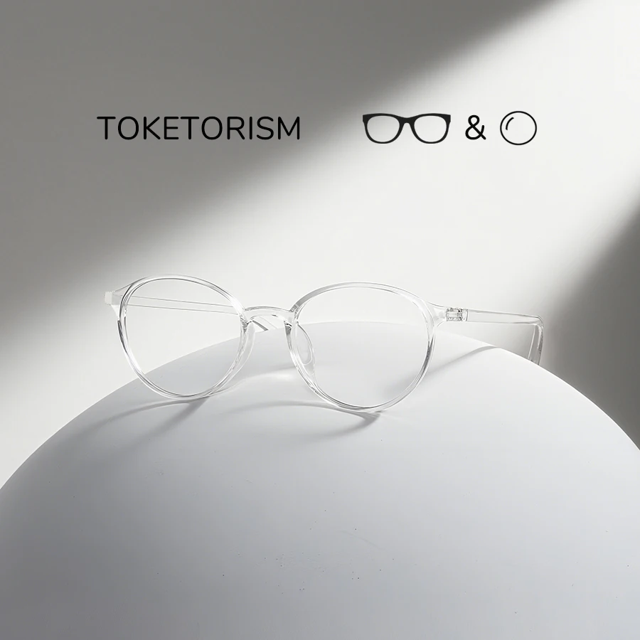 Toketorism Round Transparent Frame Women's Optical Prescription Glasses Men's Blue Light Blocking Multifocal Eyeglasses
Toketorism Round Transparent Frame Women's Optical Prescription Glasses Men's Blue Light Blocking Multifocal Eyeglasses