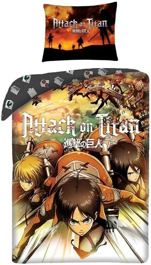 Attack On Titan Duvet Cover Set Single Size Reversible Japanese Anime Bedding Set With 1 Pillowcase For Kids Boys
Attack On Titan Duvet Cover Set Single Size Reversible Japanese Anime Bedding Set With 1 Pillowcase For Kids Boys