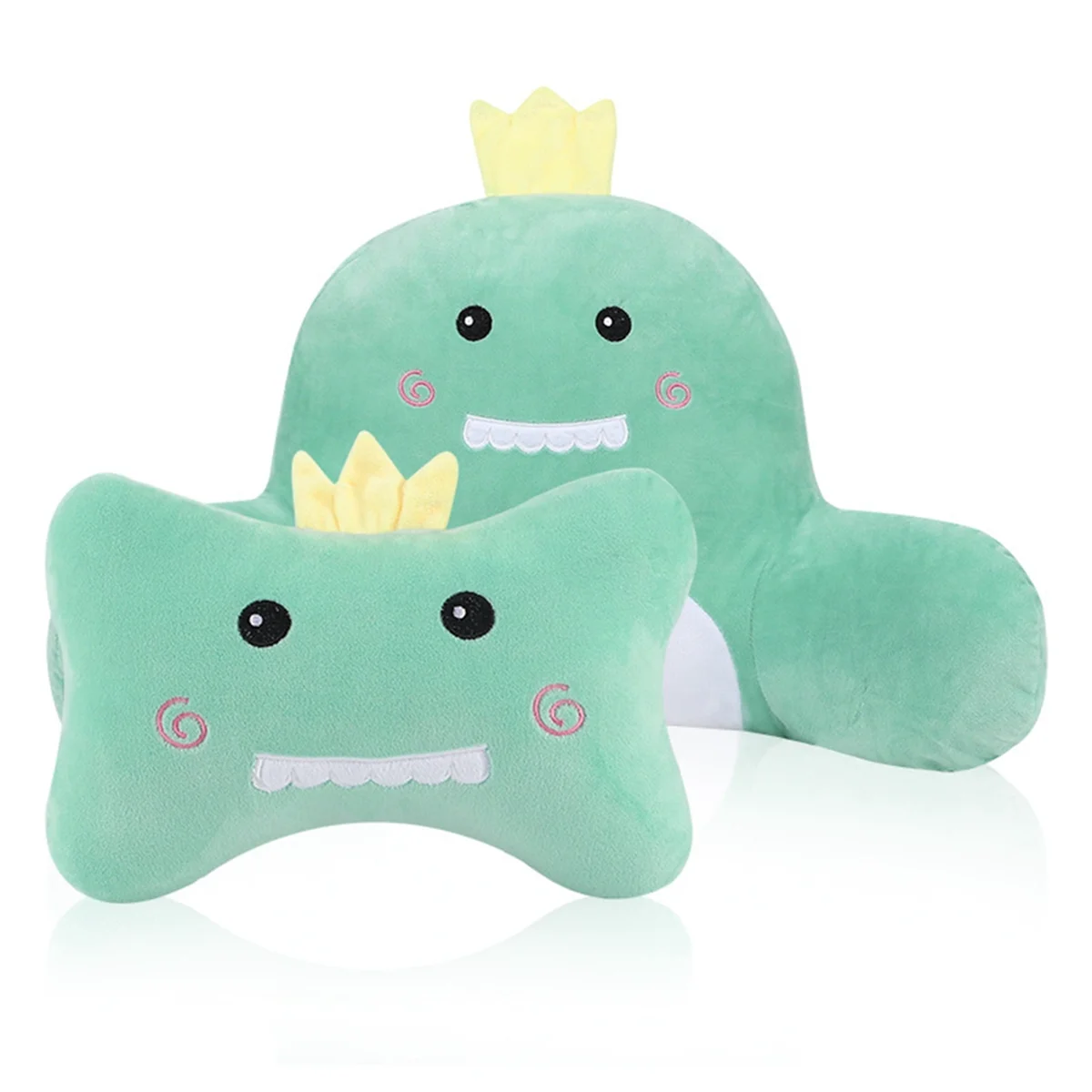 A81R-Professional Car Headrest & Lumbar Support Cushion, Cute Dinosaur Car Lumbar Support Pillow and Car Neck Pillow Kit, for Sl
A81R-Professional Car Headrest & Lumbar Support Cushion, Cute Dinosaur Car Lumbar Support Pillow and Car Neck Pillow Kit, for Sl