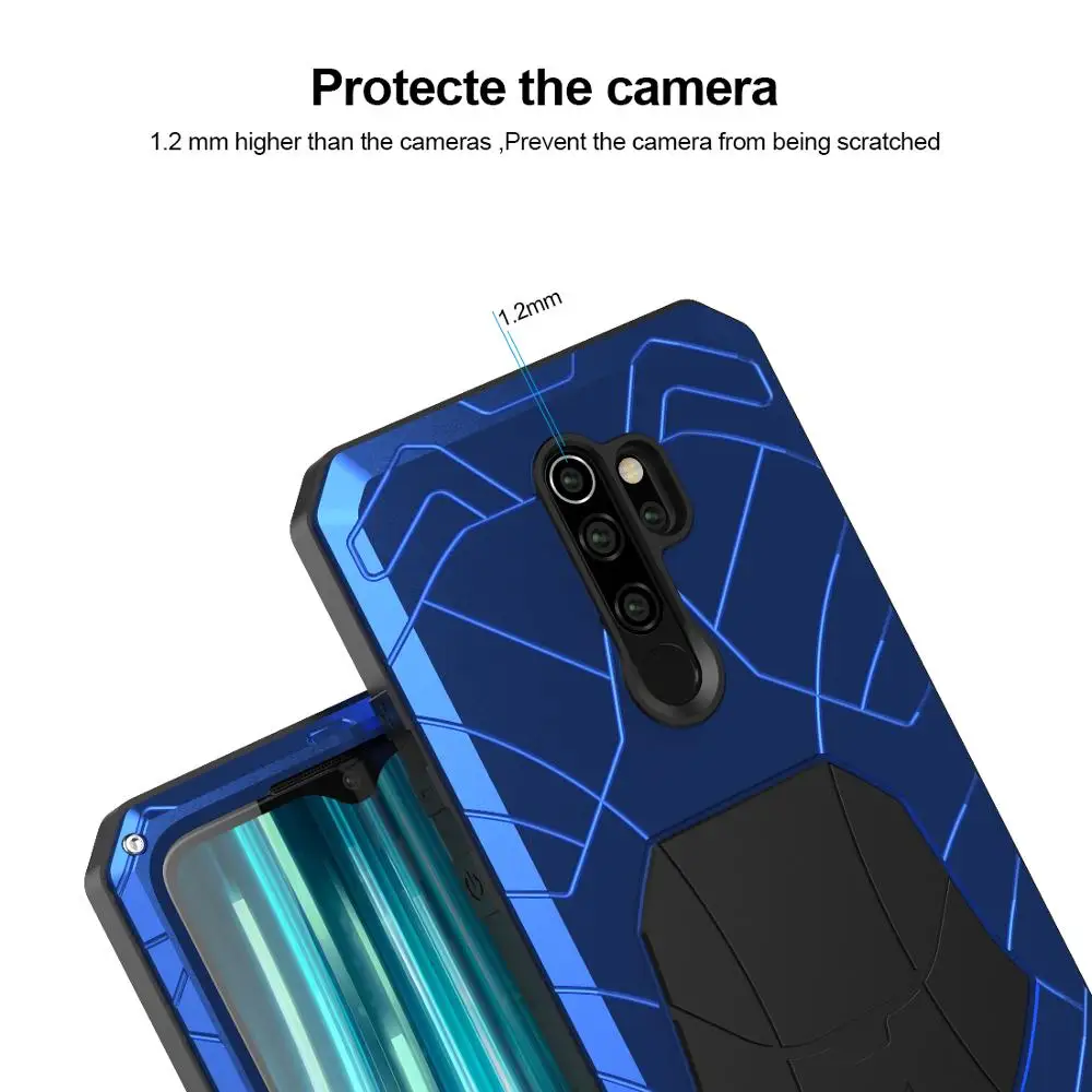 Imatch Heavy Duty Hard Aluminum Metal Protector Case for Redmi Note 10 9 9S 8 Note9 Note8 pro Max Durable Cover
Imatch Heavy Duty Hard Aluminum Metal Protector Case for Redmi Note 10 9 9S 8 Note9 Note8 pro Max Durable Cover