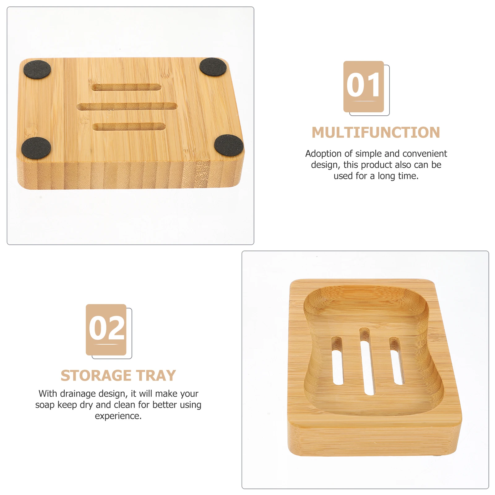 2pcs Bamboo Light Brown Draining Bamboo Soap Dish Manual Drain Soap Dish Shower Bathroom Kitchen Sink Manual Drain Box
2pcs Bamboo Light Brown Draining Bamboo Soap Dish Manual Drain Soap Dish Shower Bathroom Kitchen Sink Manual Drain Box