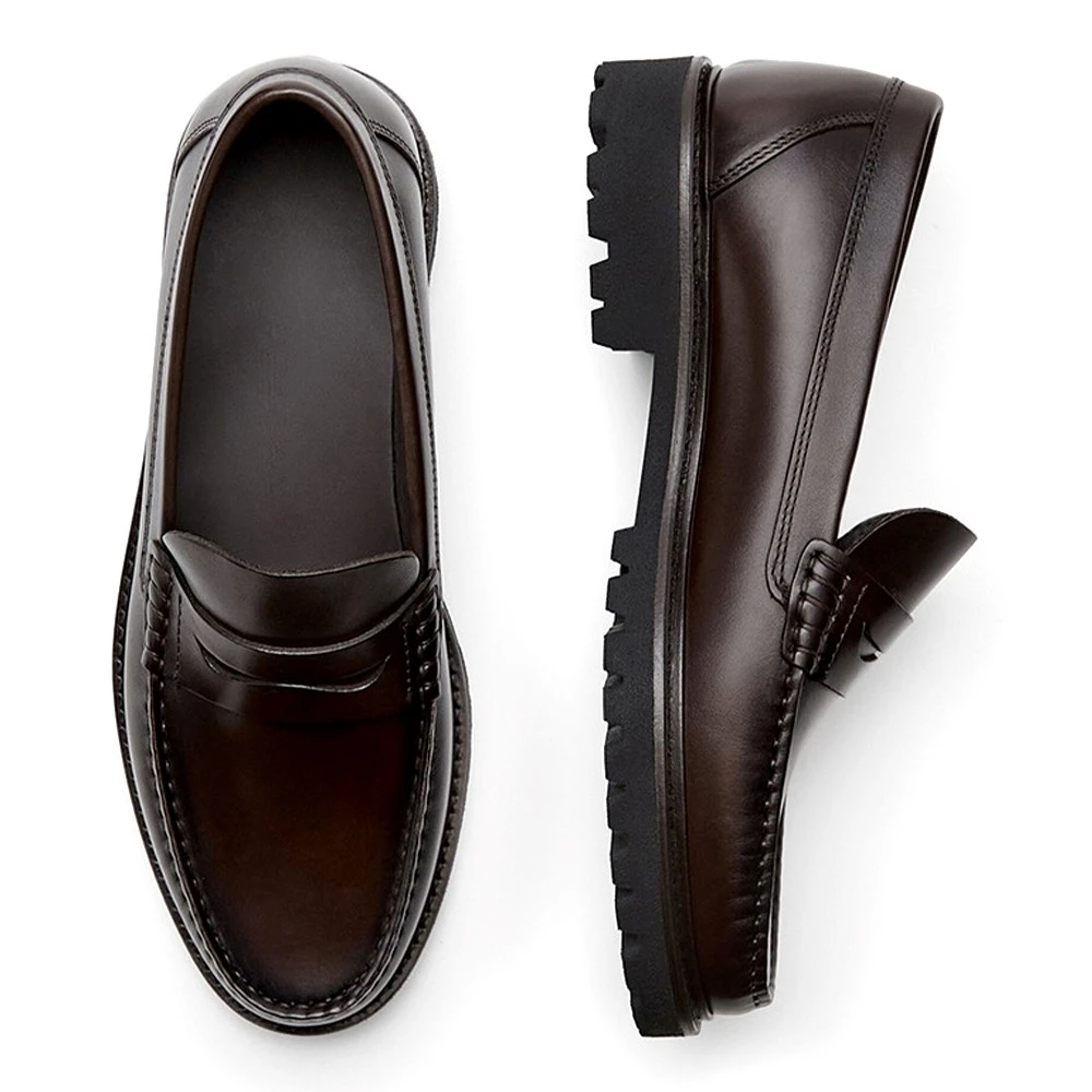 Men's Loafer Shoes High Quality Wear-Resistant Full Grain Leather Casual Shoes
Men's Loafer Shoes High Quality Wear-Resistant Full Grain Leather Casual Shoes