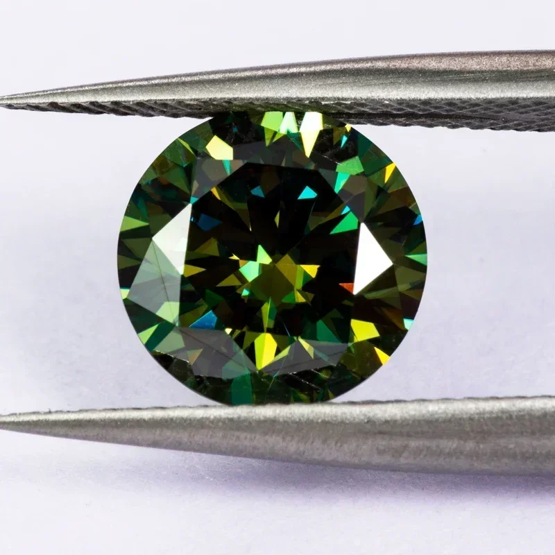 NEW Moissanite Round Cut Yellow Green Color Gemstone for Charms Jewelry Making DIY Necklace Earrings Main Materials Certificate
NEW Moissanite Round Cut Yellow Green Color Gemstone for Charms Jewelry Making DIY Necklace Earrings Main Materials Certificate