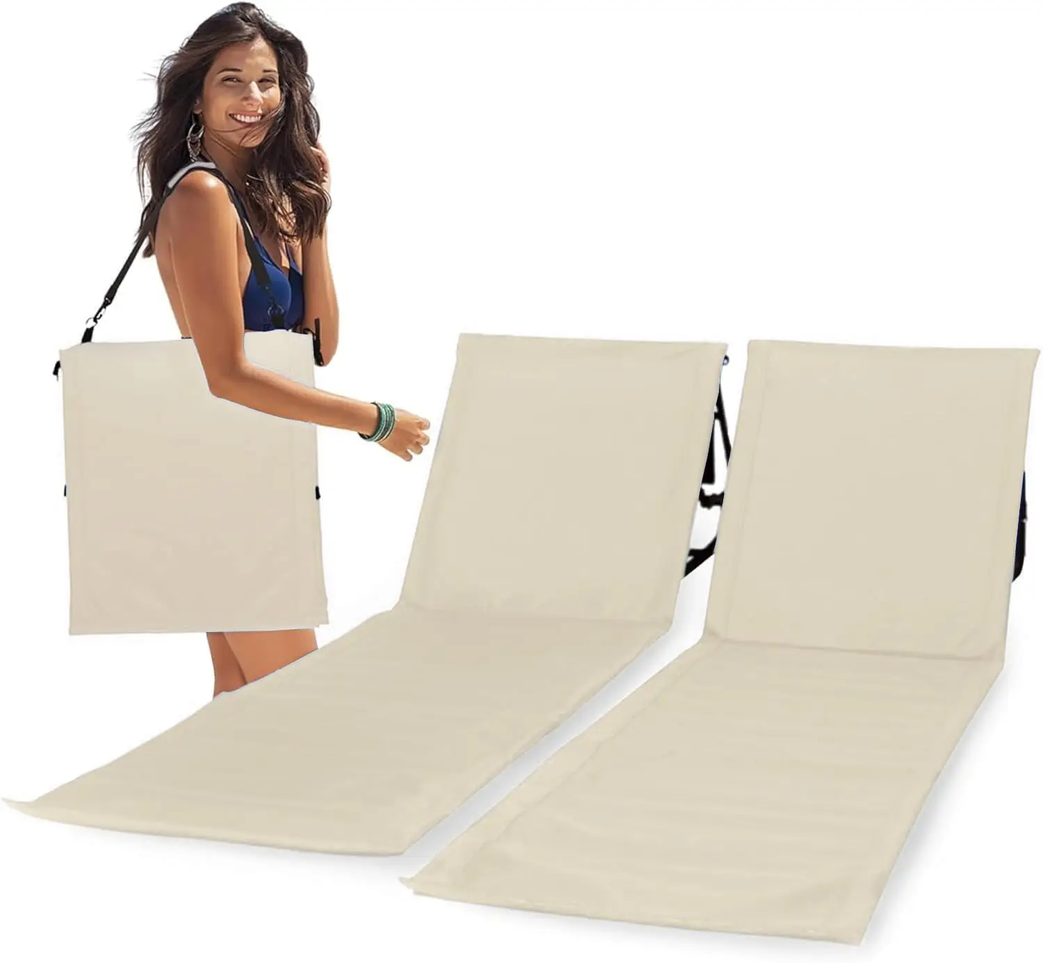 Lightweight Beach Chair for Adults - Sand Free Waterproof Lounger, Compact & Portable Beach Gear (Beige)
Lightweight Beach Chair for Adults - Sand Free Waterproof Lounger, Compact & Portable Beach Gear (Beige)