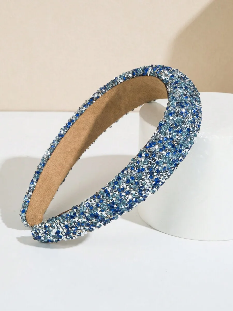 Korean Style Sponge Padded Headband With Full Rhinestone Decor Hair Accessory
Korean Style Sponge Padded Headband With Full Rhinestone Decor Hair Accessory