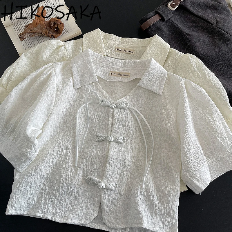 New Chinese Styleall-match Turn-down Collar Bandage Shirts 2024 New Chic Fresh Solid Blouse Lady Top Elegant Knot Button Blusas
New Chinese Styleall-match Turn-down Collar Bandage Shirts 2024 New Chic Fresh Solid Blouse Lady Top Elegant Knot Button Blusas