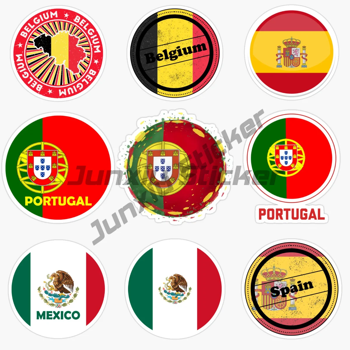 PORTUGAL MEXICO BELGIUM SPAIN Circular National Flag Car Sticker Vinyl Self-adhesive Sticker 
PORTUGAL MEXICO BELGIUM SPAIN Circular National Flag Car Sticker Vinyl Self-adhesive Sticker