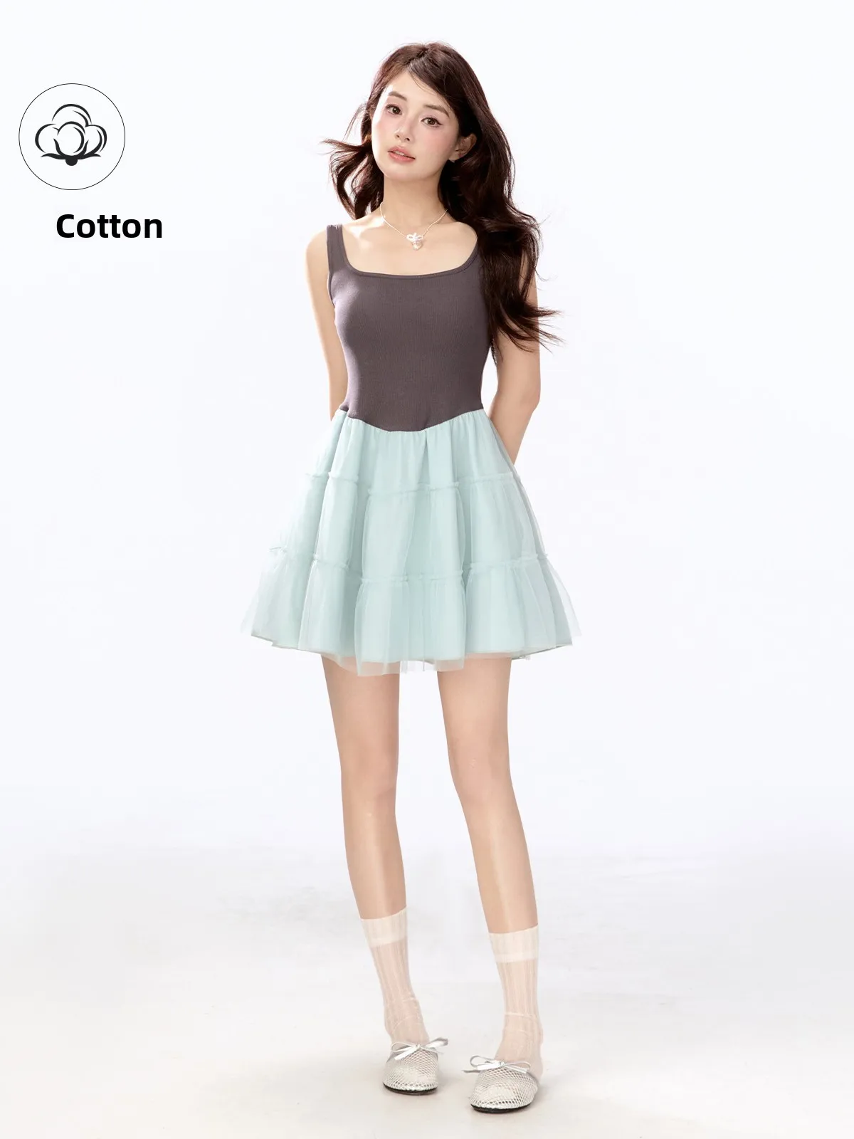Sweet Sle Off-oulder Splice Cotton Blend Summer New Arrival Women's Dr Fairy T Princ Skirt for Daily Wear
Sweet Sle Off-oulder Splice Cotton Blend Summer New Arrival Women's Dr Fairy T Princ Skirt for Daily Wear