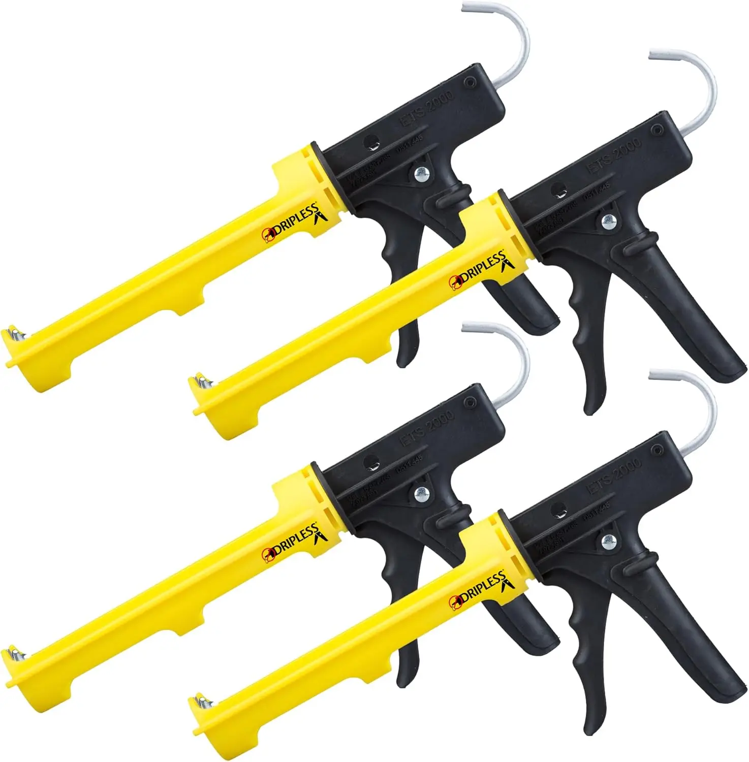 Dripless Caulking Gun for 10 oz Cartridges, Lightweight with 12:1 Thrust Ratio, Pro Painter Preferred, 4 Pack
Dripless Caulking Gun for 10 oz Cartridges, Lightweight with 12:1 Thrust Ratio, Pro Painter Preferred, 4 Pack