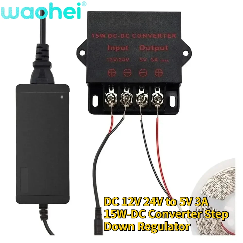 DC DC Step Down Power Converter 12V 24V to 5V 3A 5A 10A 15A Regulator Voltage Supply Volt Reducer Module Transformer Module ROHS
DC DC Step Down Power Converter 12V 24V to 5V 3A 5A 10A 15A Regulator Voltage Supply Volt Reducer Module Transformer Module ROHS