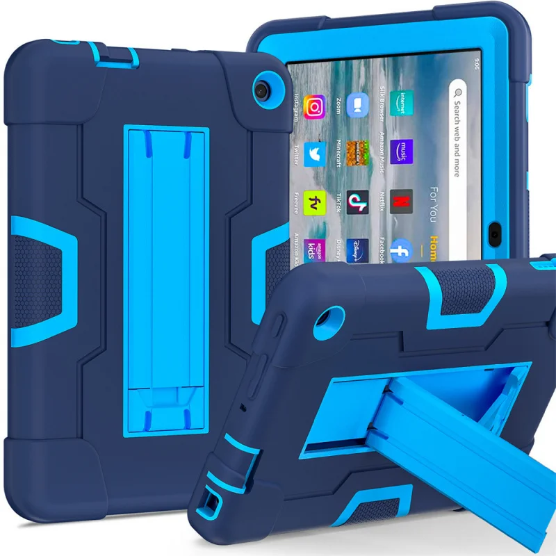 For Amazon Fire 7 Kids Tablet Case (2022) with Stand, Anti‑Drop Protective Cover
For Amazon Fire 7 Kids Tablet Case (2022) with Stand, Anti‑Drop Protective Cover