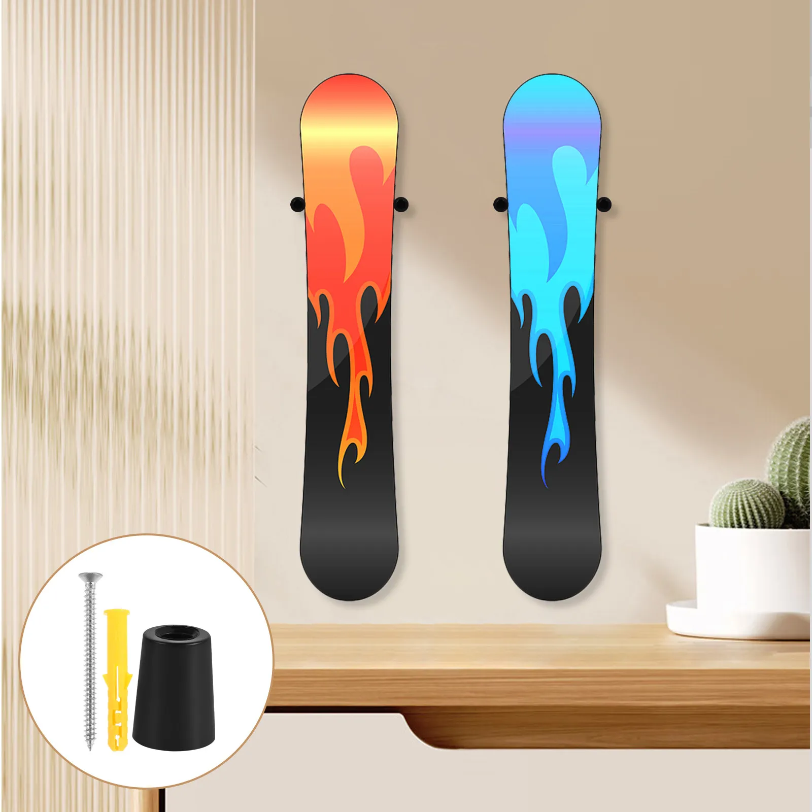 1Set Vertical Ski Wall Mount Rack Sturdy Snowboard Hanger Screw in Ski Holder Garage Equipment Storage Display
1Set Vertical Ski Wall Mount Rack Sturdy Snowboard Hanger Screw in Ski Holder Garage Equipment Storage Display