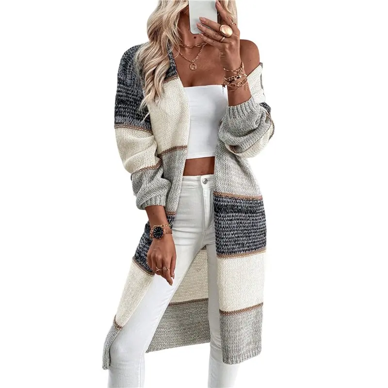 CYL-Женский длинный кардиган, легкий вязаный свитер с длинными рукавами и открытой передней частью, оверсайз с v-образным вырезом, модная осень
CYL-Женский длинный кардиган, легкий вязаный свитер с длинными рукавами и открытой передней частью, оверсайз с v-образным вырезом, модная осень